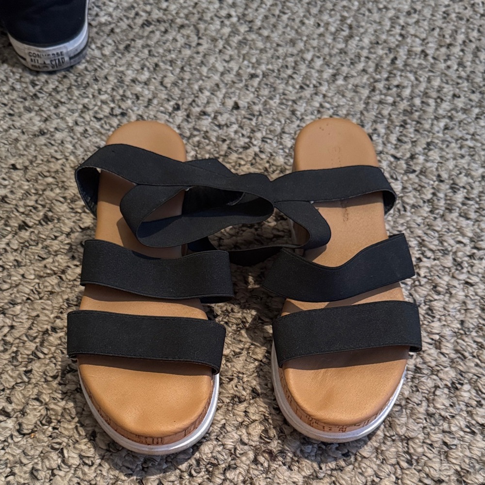 Black Strappy Sandals